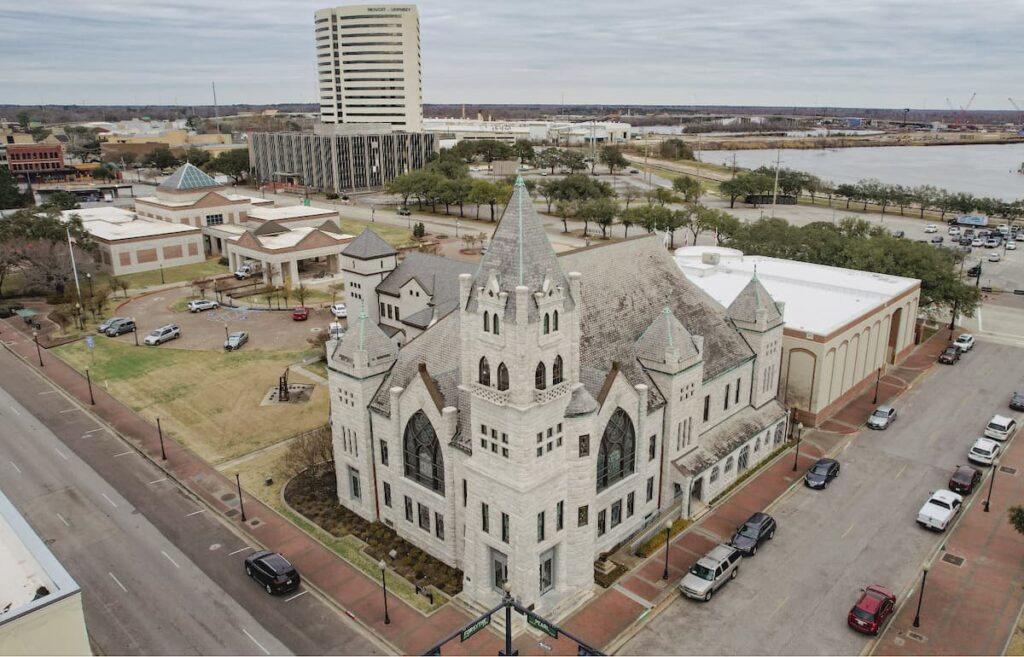 Tyrrell LIbrary from above.