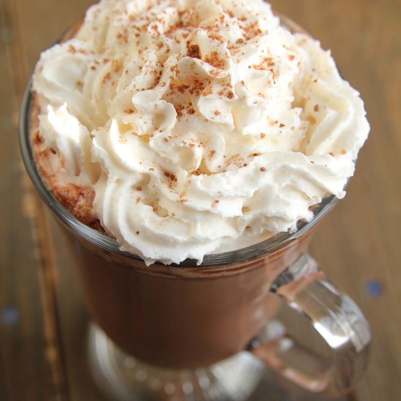 Photo of Hot Chocolate with whip cream.