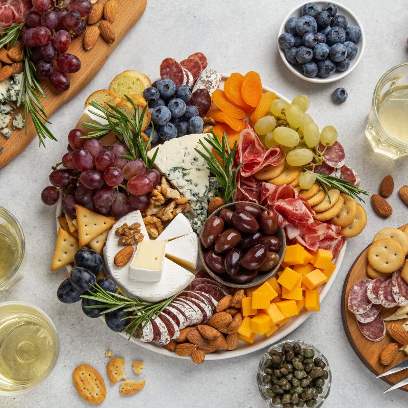 Photo of a charcuterie board.