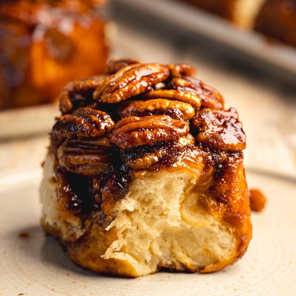 Vegan Sticky Pecan Buns.