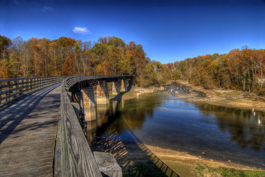 One of the 47 bridges that are along Virginia's Creeper Trail