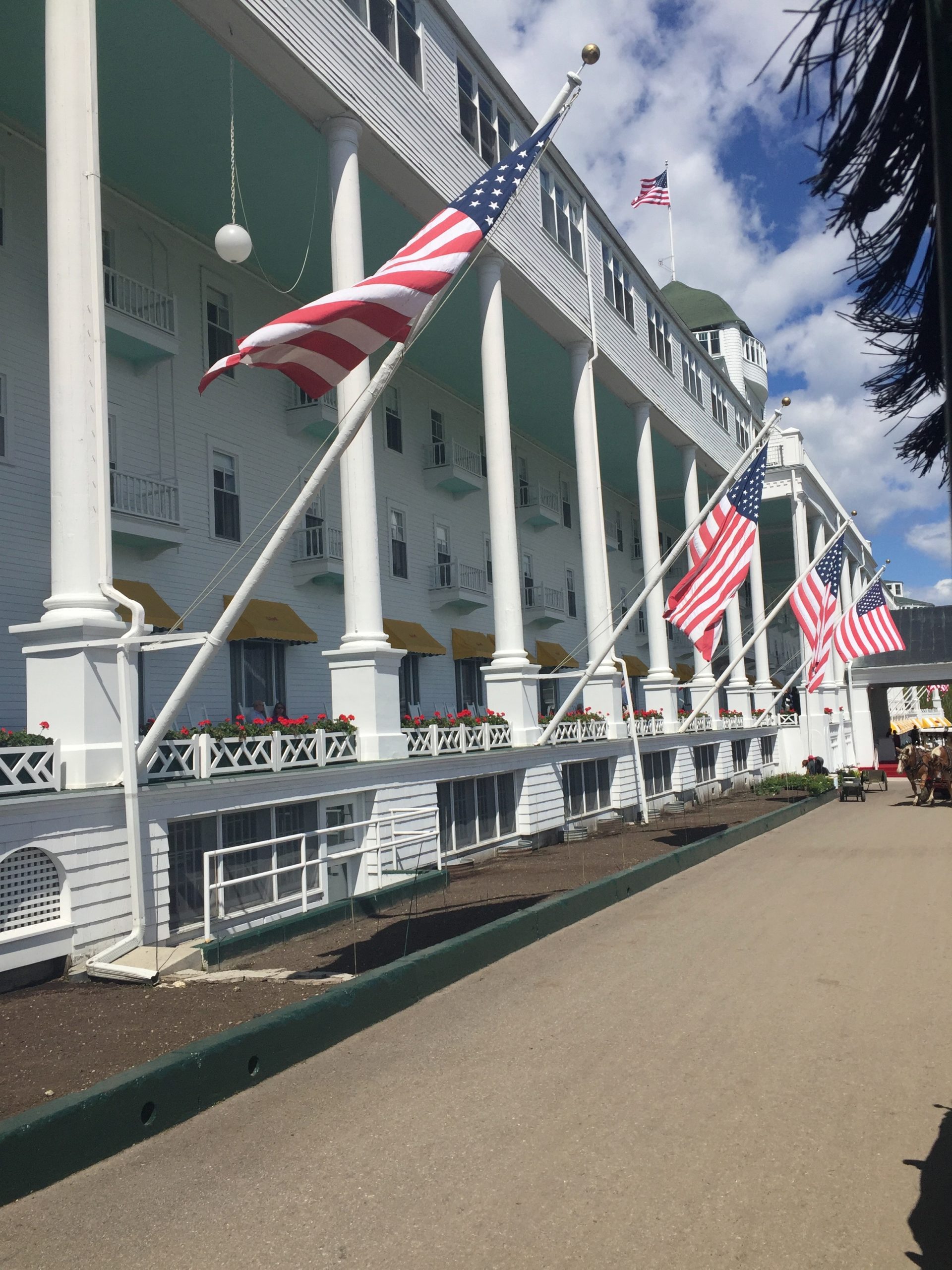 Worlds Largest Front Porch Grand Hotel Mackinac Island MI