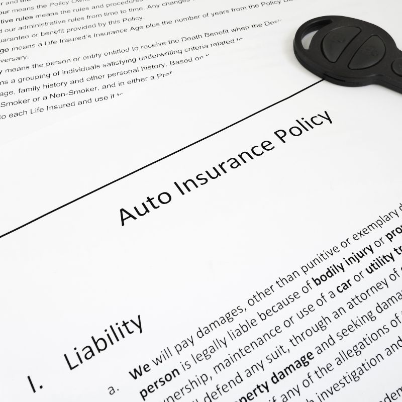 pages of auto insurance policy 