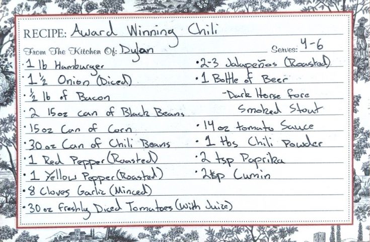 award winning chili
