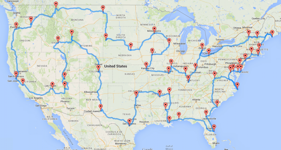 best road trip to major U.S. landmarks 