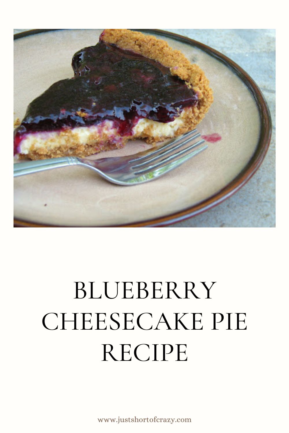 blueberry cheesecake pie recipe