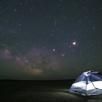 tent under the stars