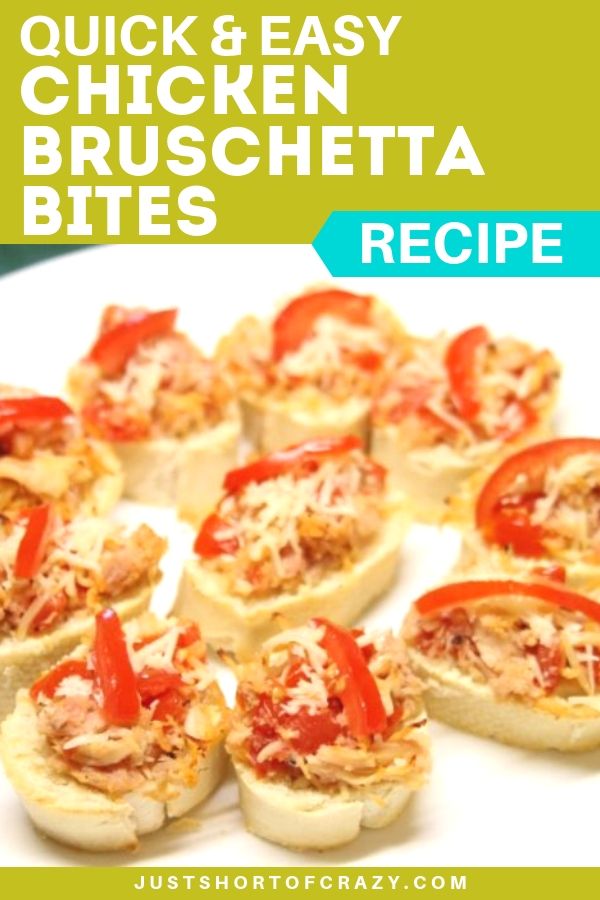 chicken bruschetta bites