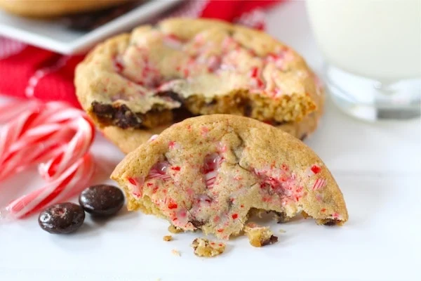 Photo of Peppermint Crunch Christmas Cookies.