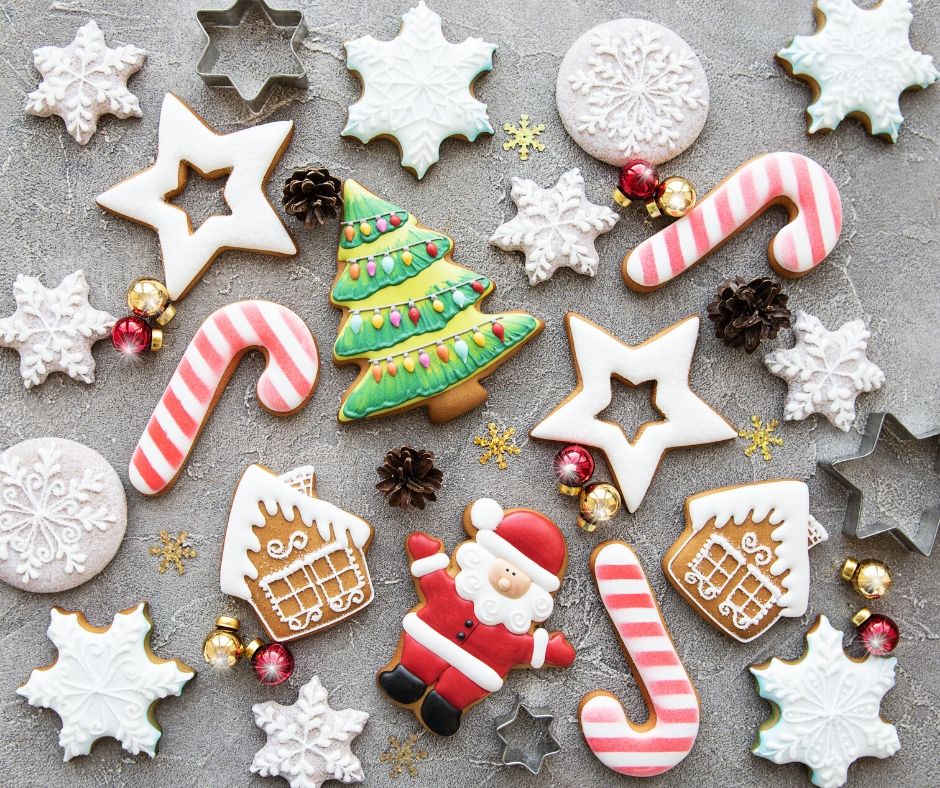 decorated christmas cookies