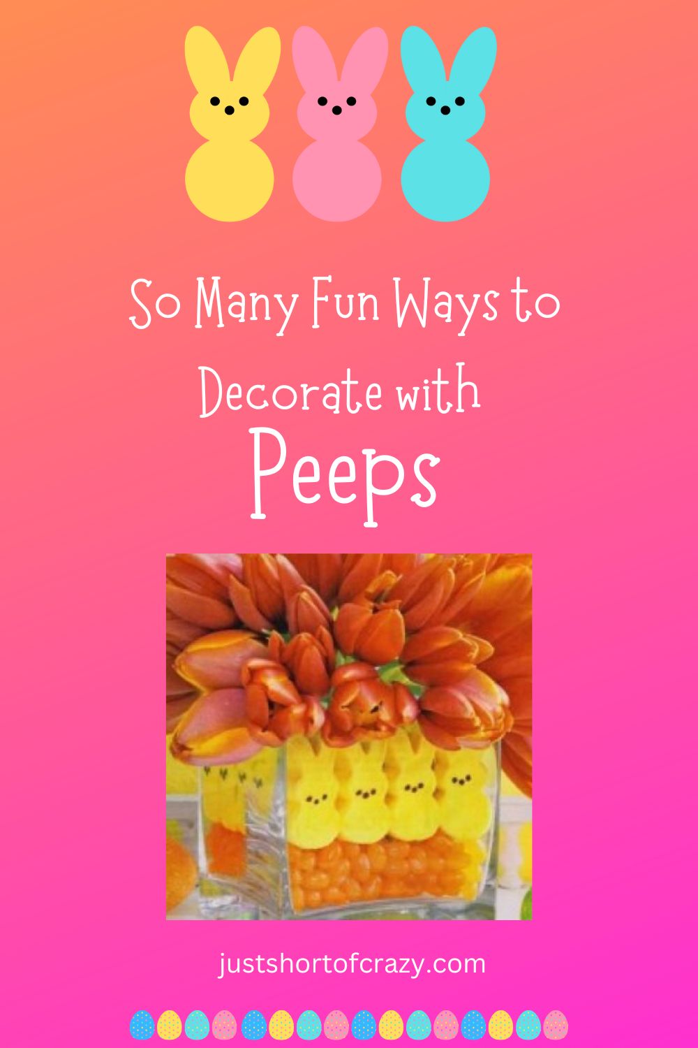 decorate with peeps pinterest pin