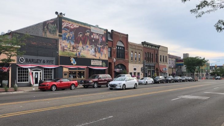 Rainy Day in Ludington – Downtown Ludington