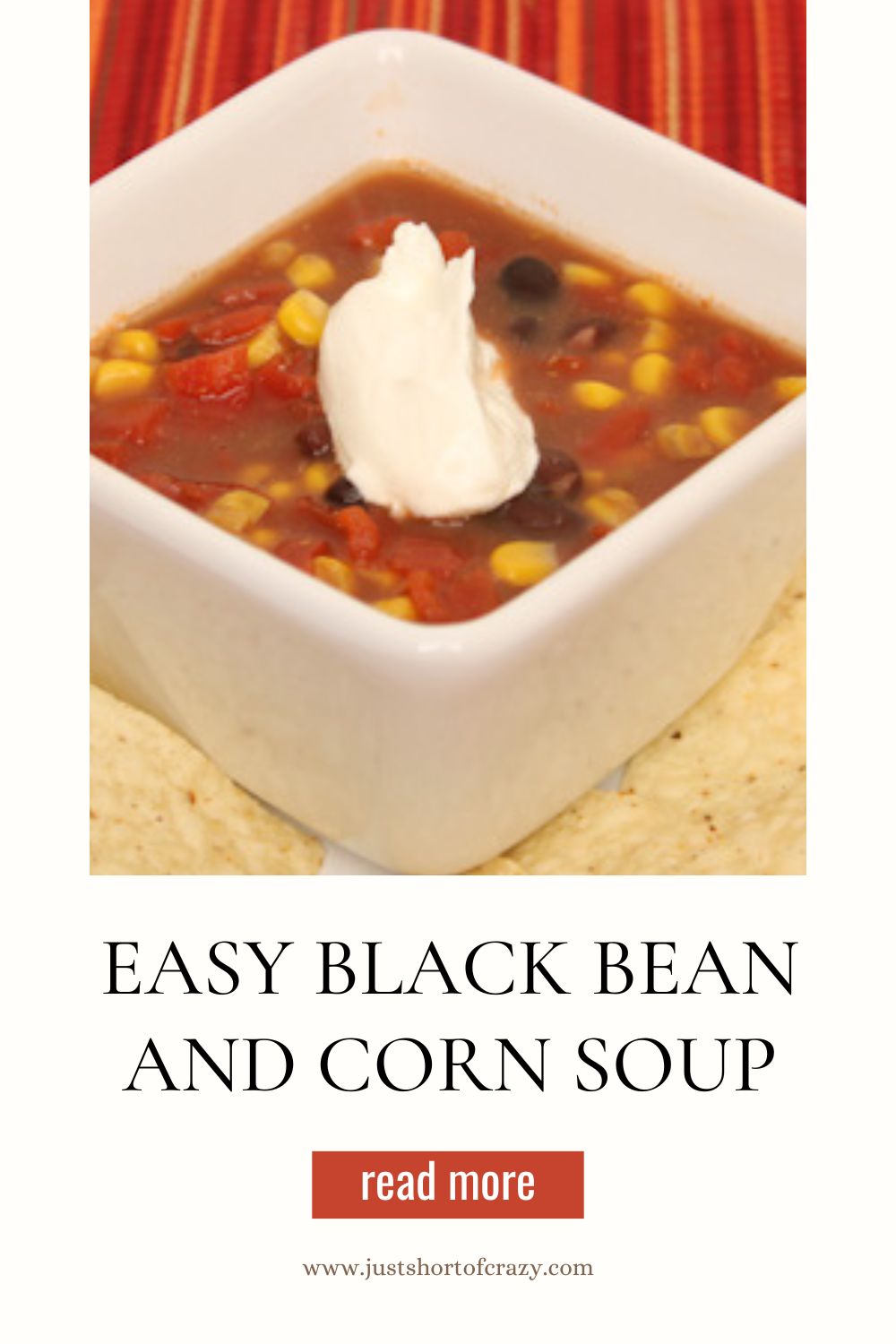 easy black bean and corn soup