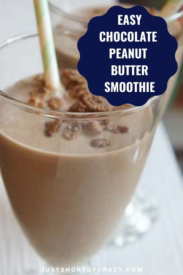 easy chocolate peanut butter smoothie