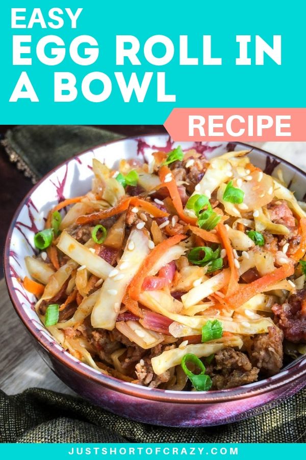 easy egg roll in a bowl
