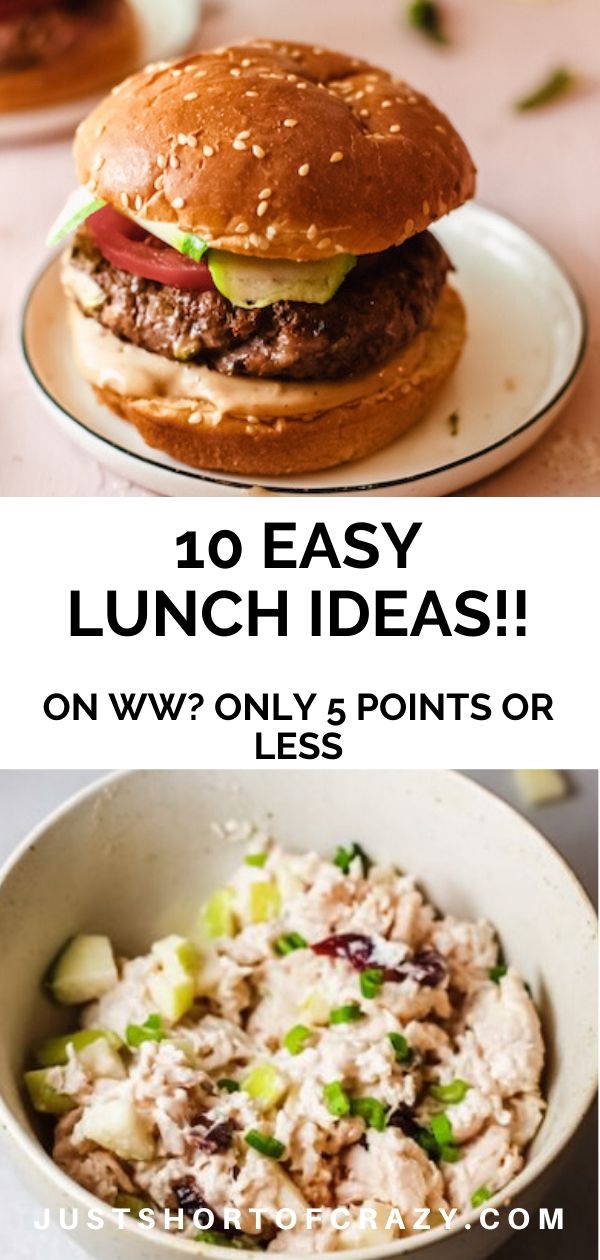 easy lunch ideas pin