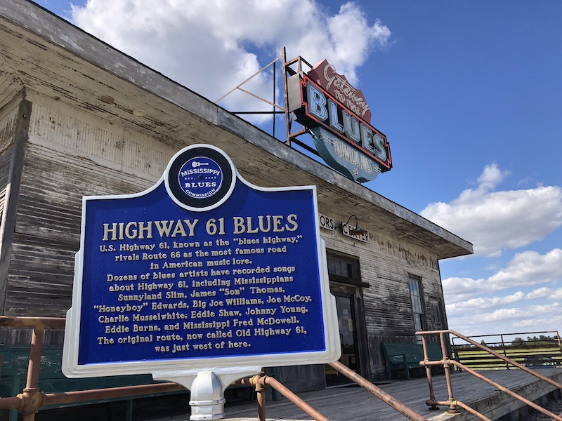 hwy 61 blues sign