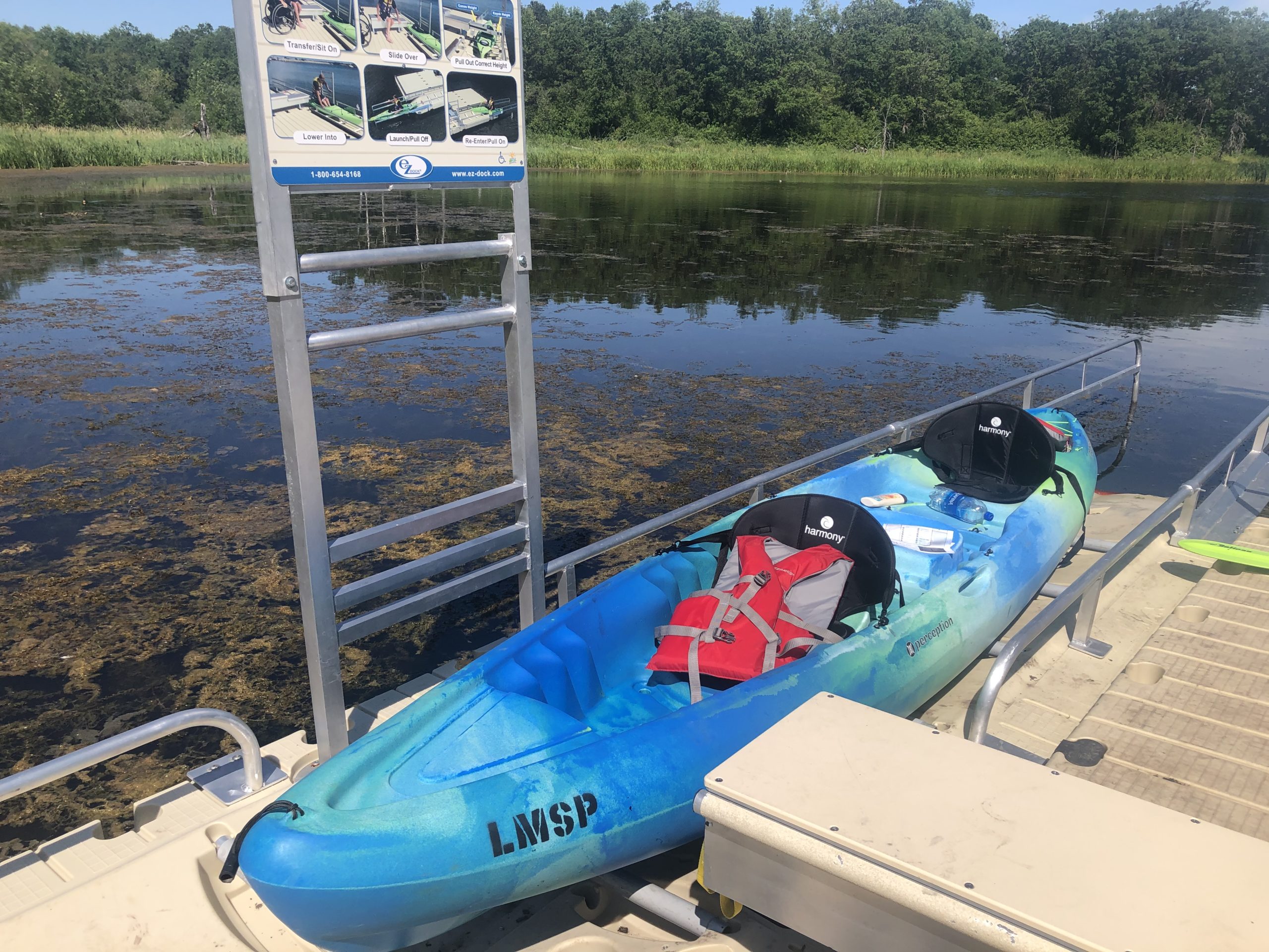 kayak launch at lake metigoshe