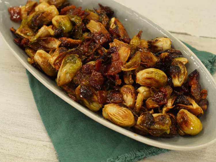 Photo of Maple Glazed Brussel Sprouts.