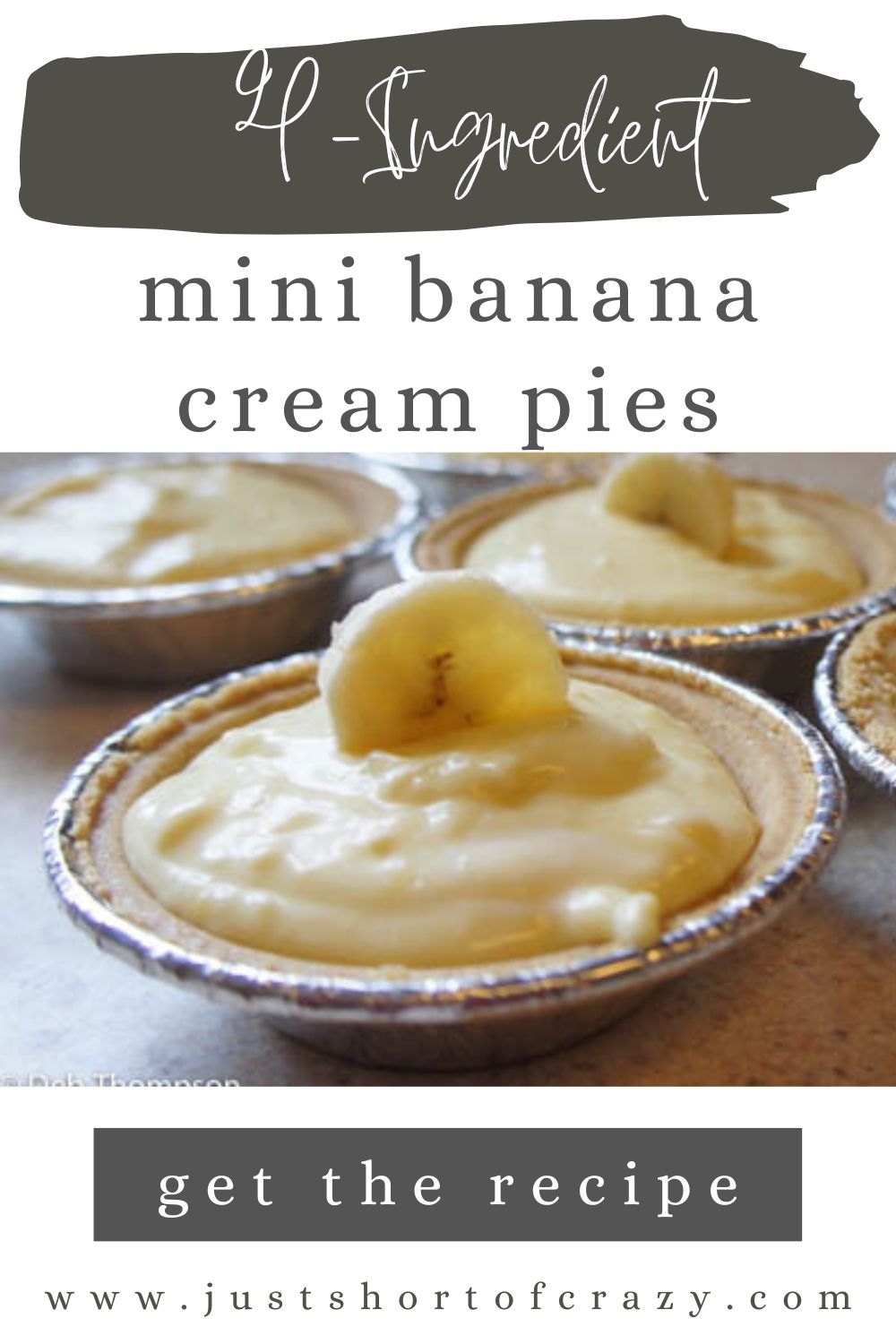 mini banana cream pies