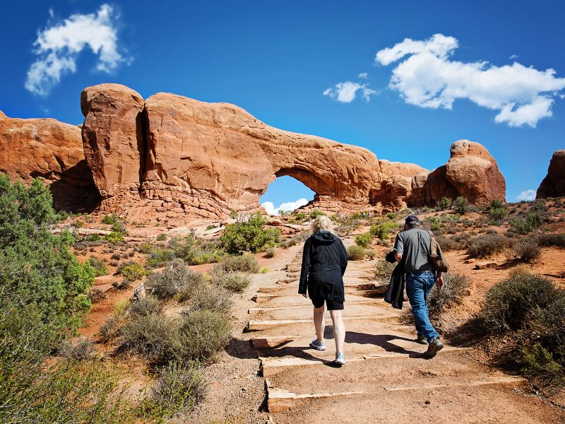 hiking at moab