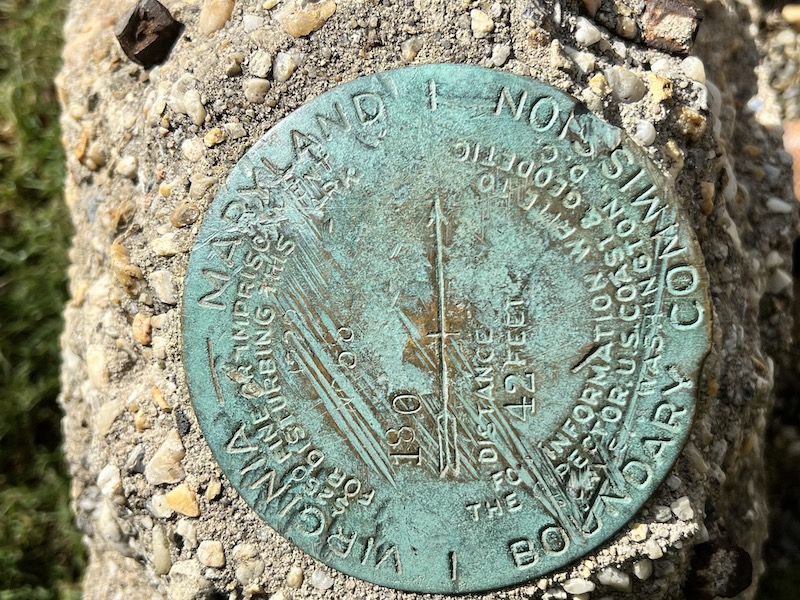 old state boundary marker at jones point park alexandria