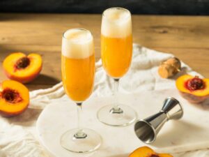 Ring In The New Year With This Peach Bellini Recipe
