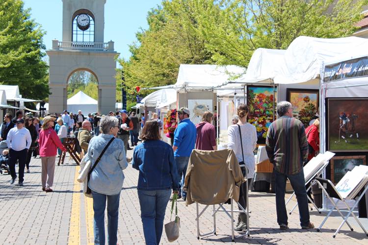 ridgeland fine arts festival street scene