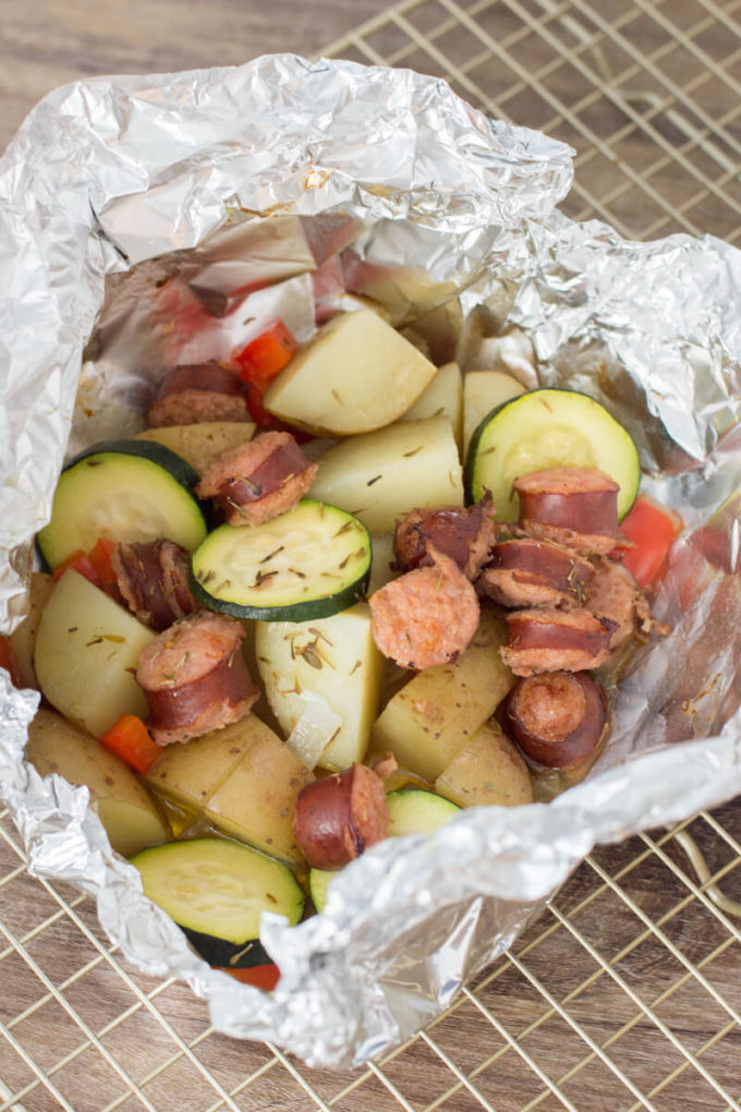 sausage-foil-packets