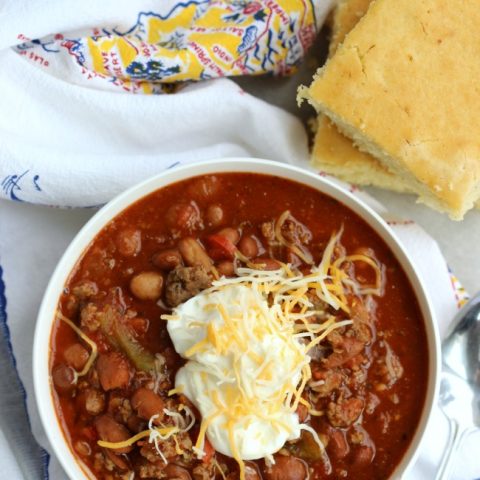 slow cooker turkey sausage chili