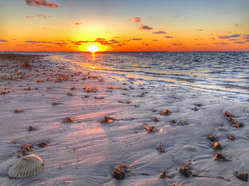 sunset at port st joe.