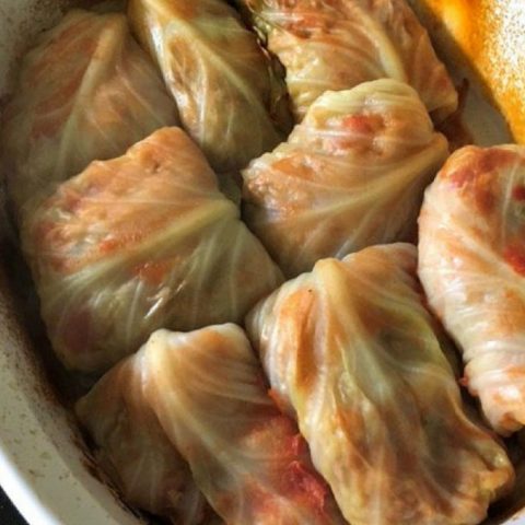 turkey rice stuffed cabbage rolls