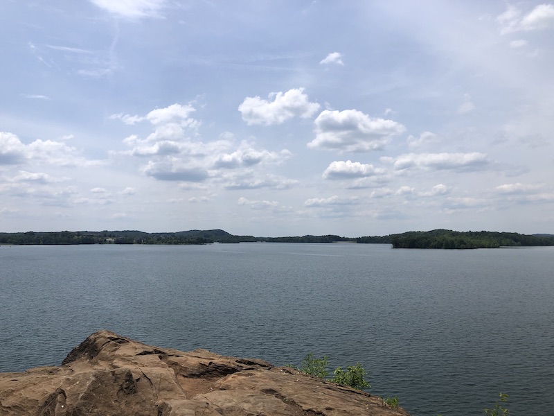 view of lake from east lakeshore trail