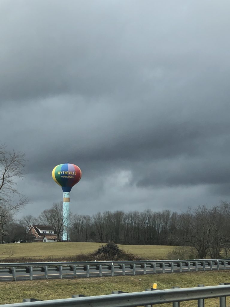 hot air balloon water town wytheville